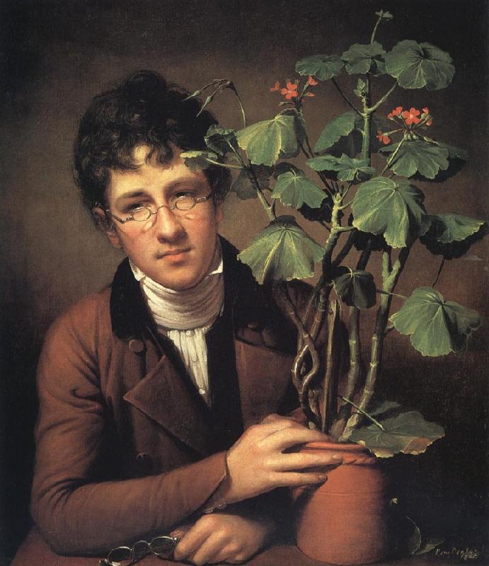Rembrandt Peale Rubens Peale with a Geranium oil painting image
